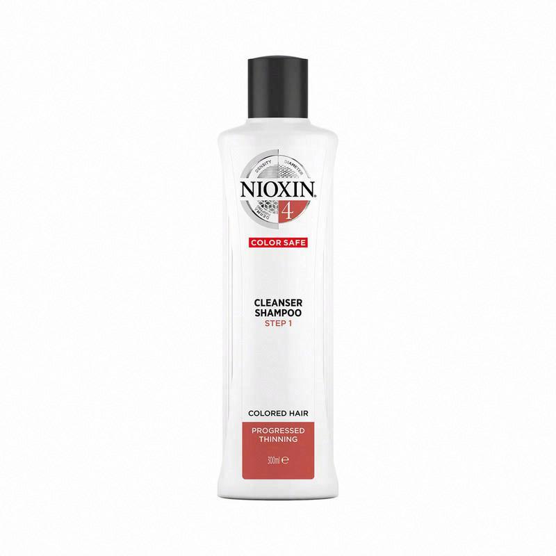 NIOXIN 3-PART SYSTEM 4 CLEANSER SHAMPOO FOR COLOURED HAIR WITH PROGRESSED THINNING