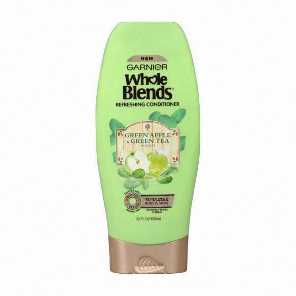 GARNIER WHOLE BLENDS GREEN APPLE GREEN TEA EXTRACTS REFRESHING CONDITIONER