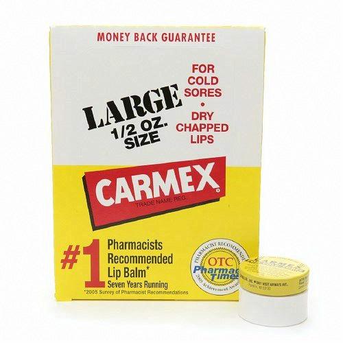 Carmex Lip Balm Large Jars Case, Original