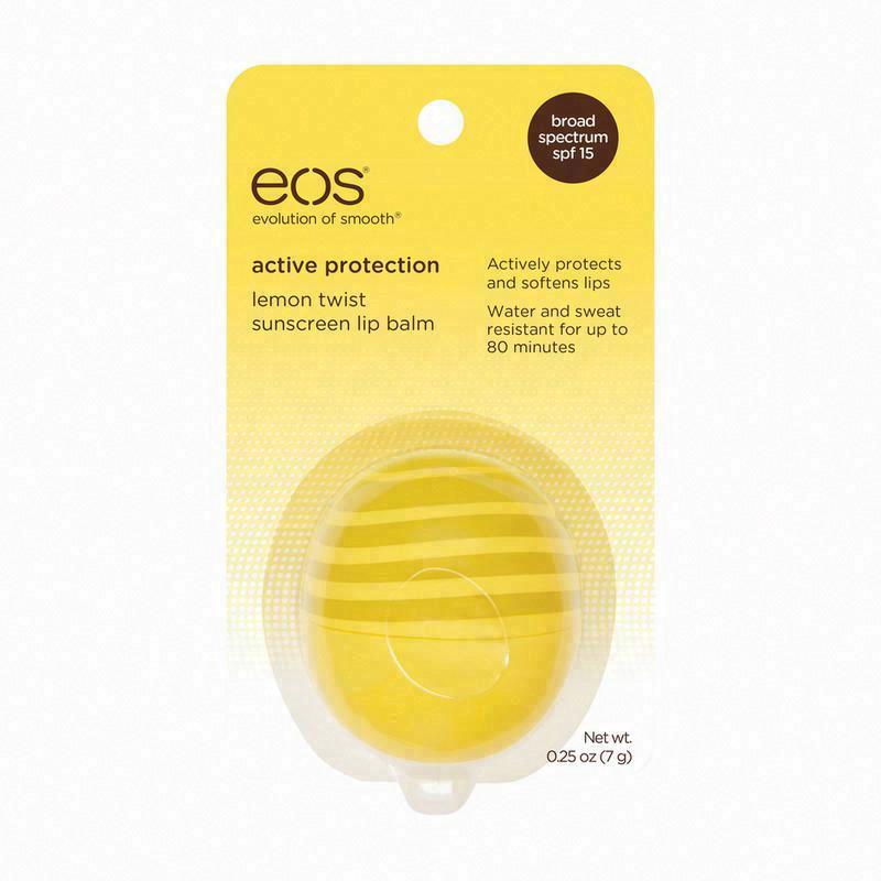 eos Active Protection Lemon Twist Sunscreen Lip Balm, SPF 15 (2017 formulation)
