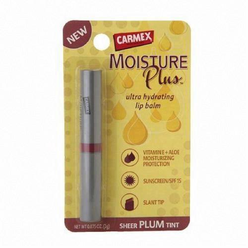 Carmex Moisture Plus Hydrating Lip Balm, Sheer Plum Tint