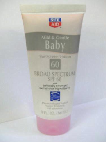 Rite Aid Baby Sunscreen Lotion, SPF 60 (2014 Formulation)